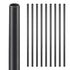 Staircase Balusters 51 Pack, 660 mm Aluminum Stair Balusters, 19 mm Water-Proof Round Metal Spindle Railing, Hollow Deck Railing with Rail Caps & Screws for Stairs, Porch, Patio, Fence, Black