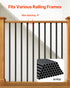 Staircase Balusters 51 Pack, 660 mm Aluminum Stair Balusters, 19 mm Water-Proof Round Metal Spindle Railing, Hollow Deck Railing with Rail Caps & Screws for Stairs, Porch, Patio, Fence, Black