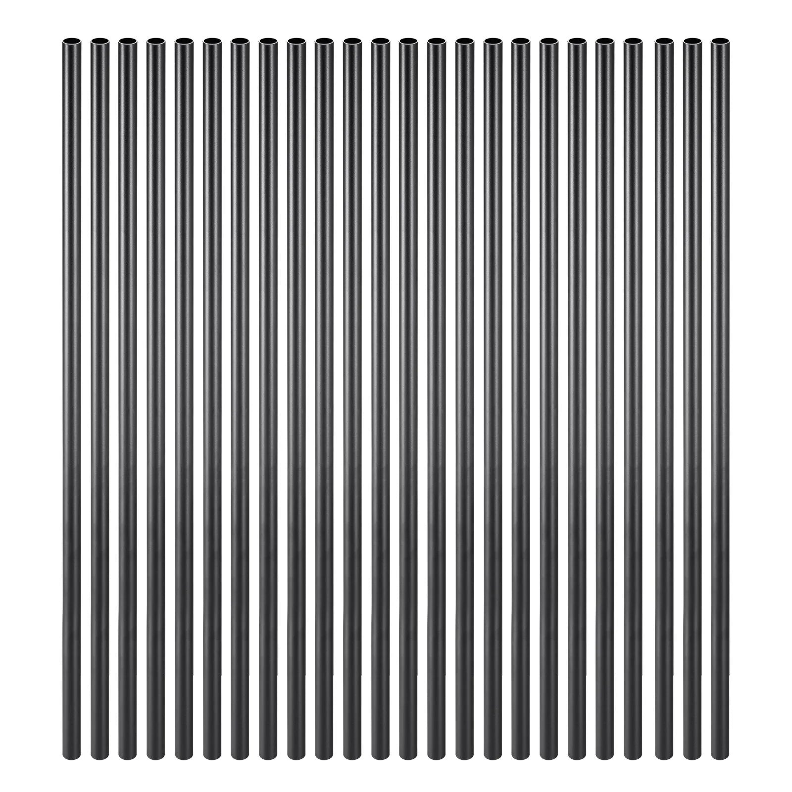 Staircase Balusters 51 Pack, 813 mm Aluminum Stair Balusters, 19 mm Water-Proof Round Metal Spindle Railing, Hollow Deck Railing with Rail Caps & Screws for Stairs, Porch, Patio, Matte Black