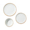 18 PCS Dinnerware Set Ceramic Plates and Bowls Sets Service for 6 White