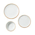 18 PCS Dinnerware Set Ceramic Plates and Bowls Sets Service for 6 White