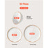 18 PCS Dinnerware Set Ceramic Plates and Bowls Sets Service for 6 White
