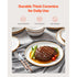 18 PCS Dinnerware Set Ceramic Plates and Bowls Sets Service for 6 White