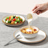 18 PCS Dinnerware Set Ceramic Plates and Bowls Sets Service for 6 White