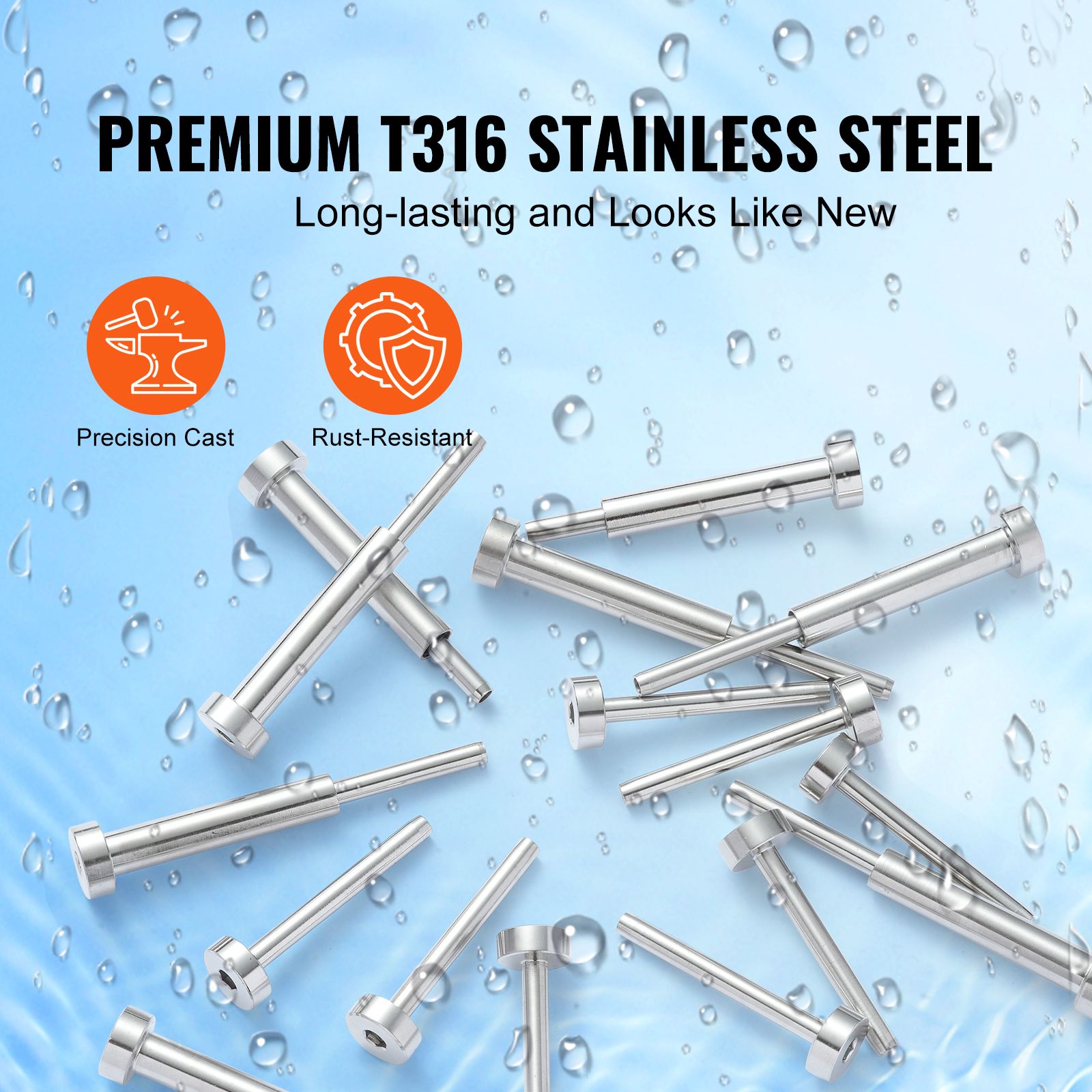 20pcs T316 Stainless Steel Cable Railing Kit 1/8