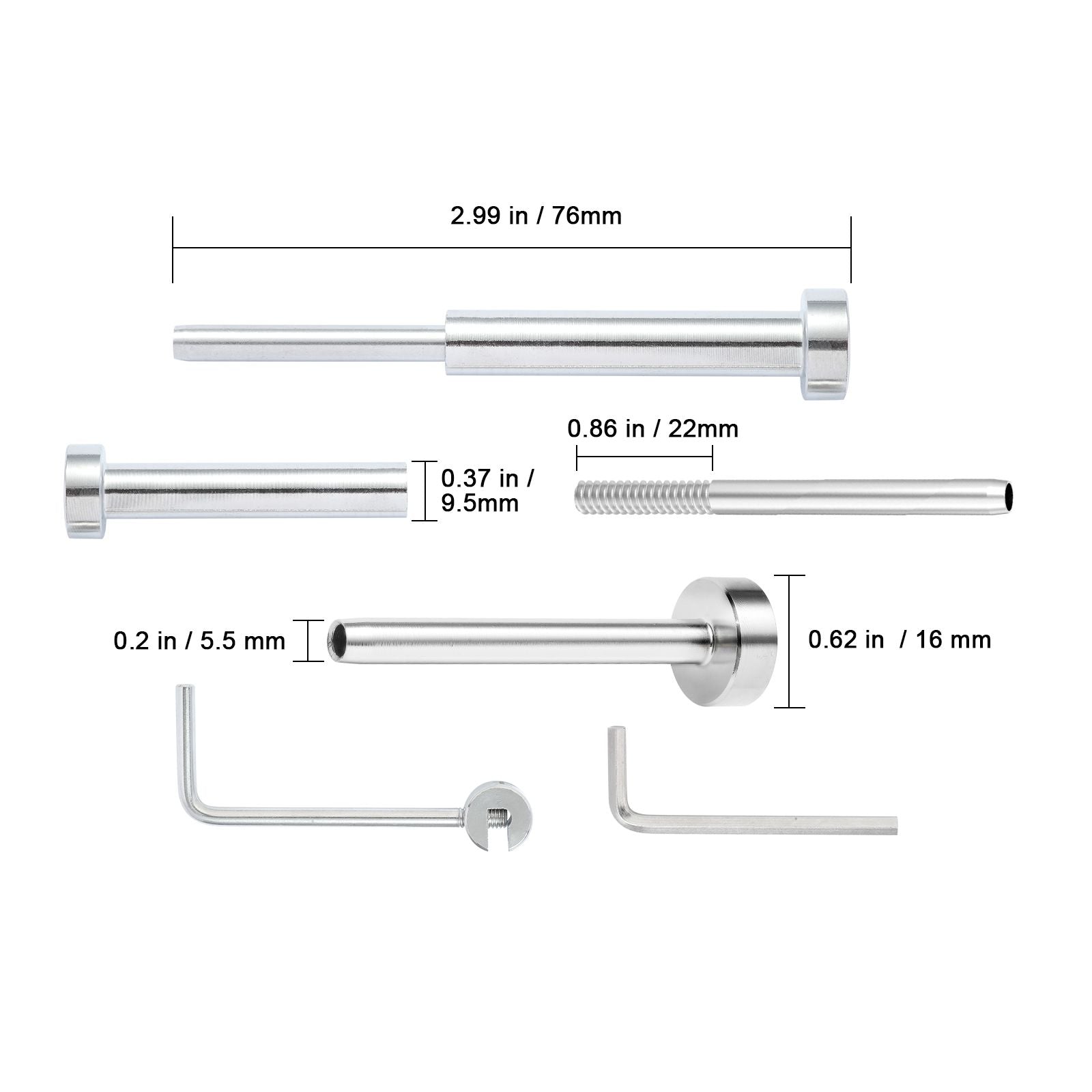 20pcs T316 Stainless Steel Cable Railing Kit 1/8