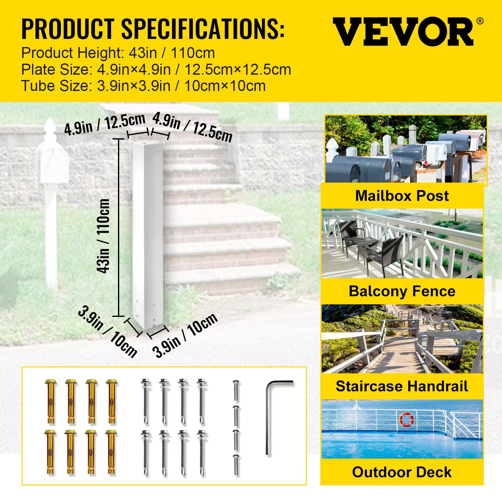 VEVOR Mailbox Post, 43\
