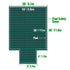 Pool Safety Cover Fits18x36ft Inground Safety Pool Cover Green Mesh with 4x8ft Center End Steps Solid Pool Safety Cover for Swimming Pool Winter