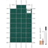 Pool Safety Cover Fits18x36ft Inground Safety Pool Cover Green Mesh with 4x8ft Center End Steps Solid Pool Safety Cover for Swimming Pool Winter