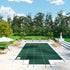 Pool Safety Cover Fits18x36ft Inground Safety Pool Cover Green Mesh with 4x8ft Center End Steps Solid Pool Safety Cover for Swimming Pool Winter