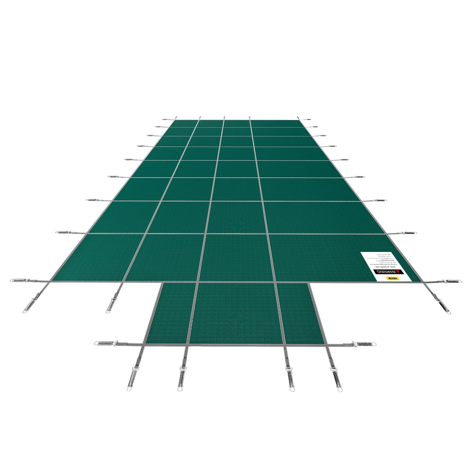 Pool Safety Cover Fits18x36ft Inground Safety Pool Cover Green Mesh with 4x8ft Center End Steps Solid Pool Safety Cover for Swimming Pool Winter