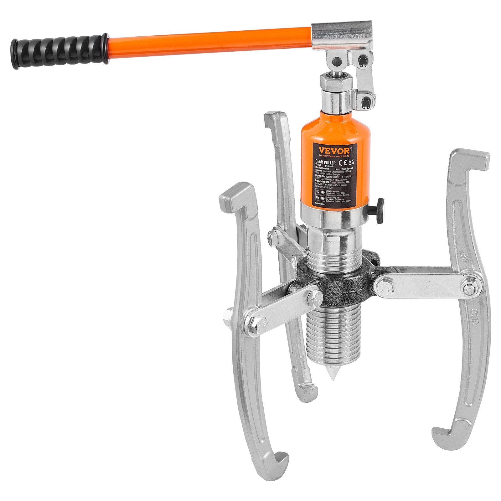 Hydraulic Gear Puller 15 Ton Wheel Pulley Bearing 2 or 3-Jaw with Case