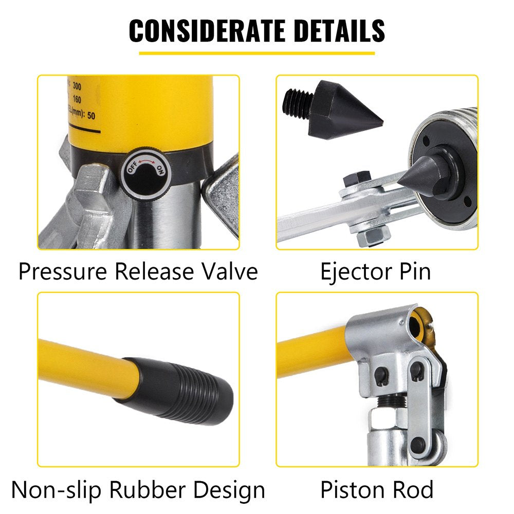 Hydraulic Gear Puller, 15 Ton Max. Capacity Hydraulic Puller, 2 or 3 Jaws Bearing Hub Separator, 3.9