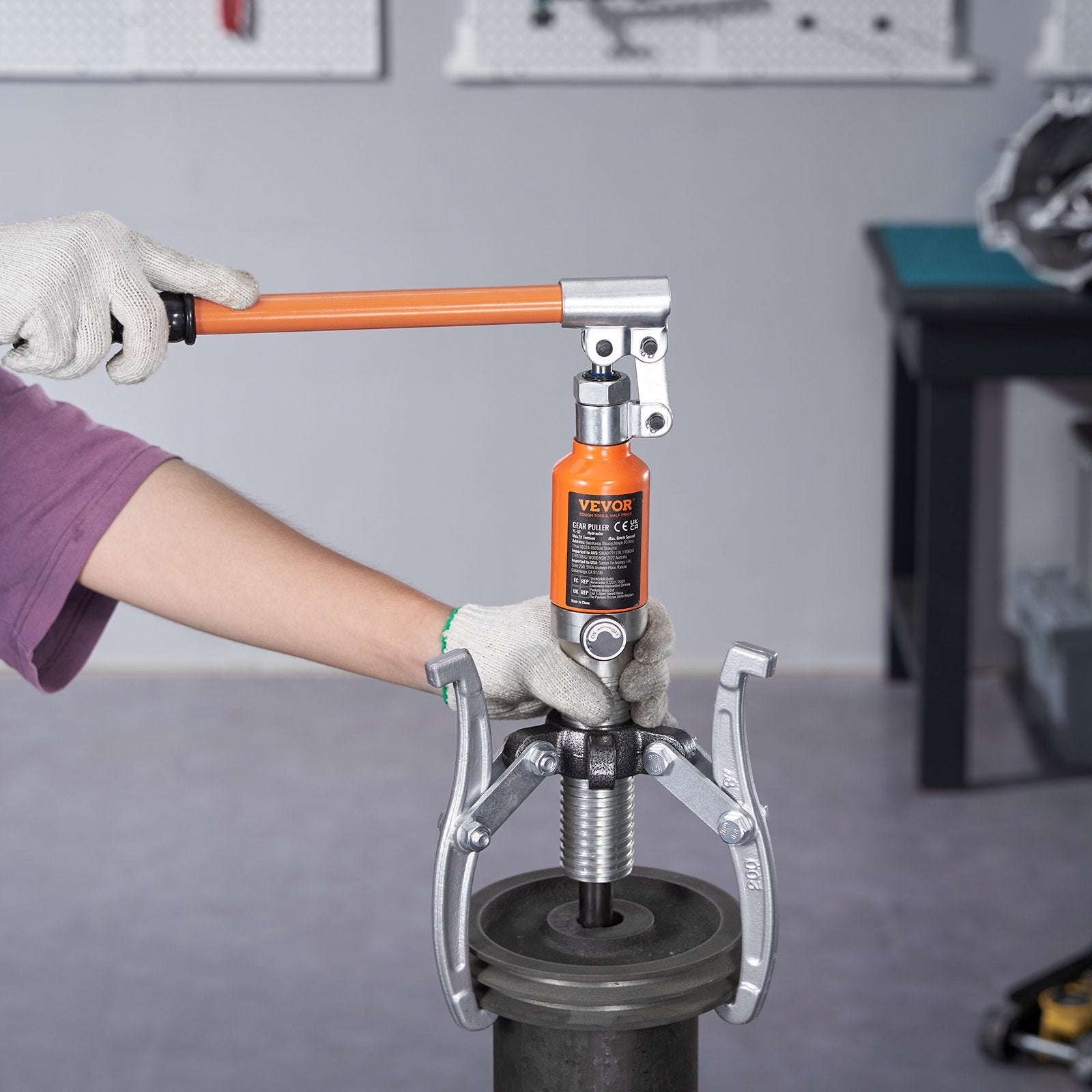 Hydraulic Gear Puller 5 Ton Wheel Pulley Bearing 2 or 3-Jaw with Case