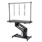 109cm Hydraulic Pet Grooming Table, Heavy Duty Dog Grooming Arm for Medium/ Small Dogs, Height Adjustable Dog Grooming Station, Anti Slip Tabletop /Dog Grooming Station, Max Bearing 182kg
