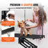 109cm Hydraulic Pet Grooming Table, Heavy Duty Dog Grooming Arm for Medium/ Small Dogs, Height Adjustable Dog Grooming Station, Anti Slip Tabletop /Dog Grooming Station, Max Bearing 182kg