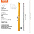 Aluminum Grade Rod, 14-Feet/8ths 4 Sections Telescopic Measuring Rod, Double-Sided Scale 1/8in Leveling Rod Stick, Aluminum Alloy Survey Rod w/ Bubble Level &Carrying Bag for Houses,Walls,Floors