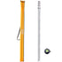Aluminum Grade Rod, 14-Feet/8ths 4 Sections Telescopic Measuring Rod, Double-Sided Scale 1/8in Leveling Rod Stick, Aluminum Alloy Survey Rod w/ Bubble Level &Carrying Bag for Houses,Walls,Floors