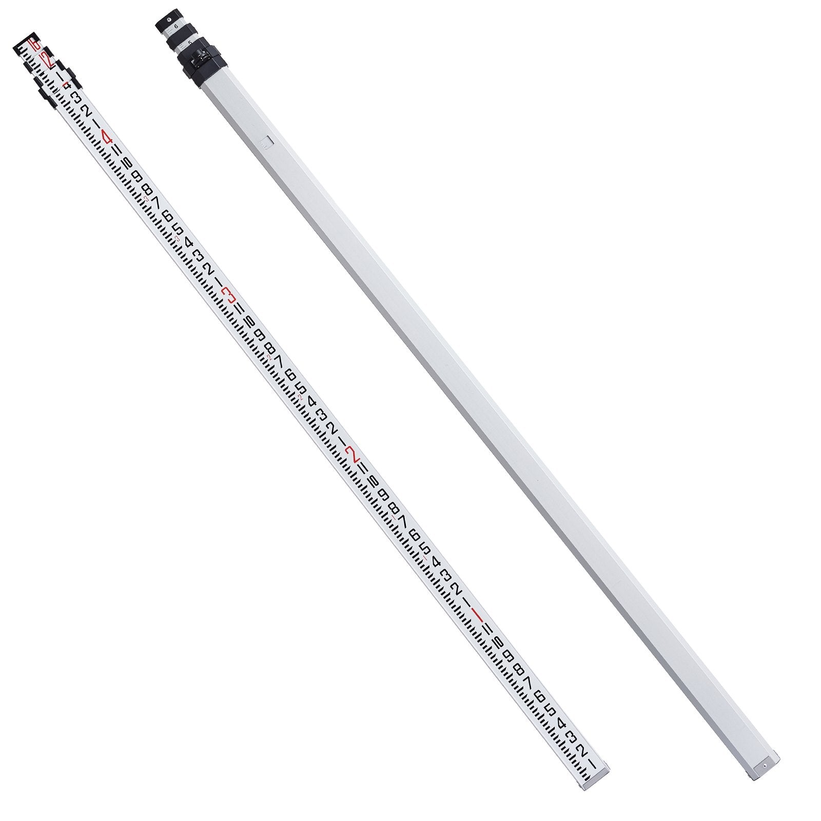 Measuring Rod 16-Feet/8ths 4 Sections Telescopic Grade Rod 1/8in w/ Bag