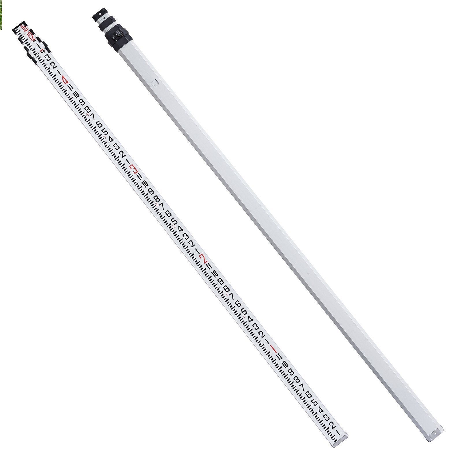 Measuring Rod 16-Feet/8ths 4 Sections Telescopic Grade Rod 1/8in w/ Bag