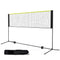 Badminton Net, Height Adjustable Volleyball Net, 10ft Wide Foldable Pickleball Net, Portable Easy Setup Tennis Net Set with Poles, Stand and Carry Bag, for Kids Backyard Game Indoor Outdoor Use