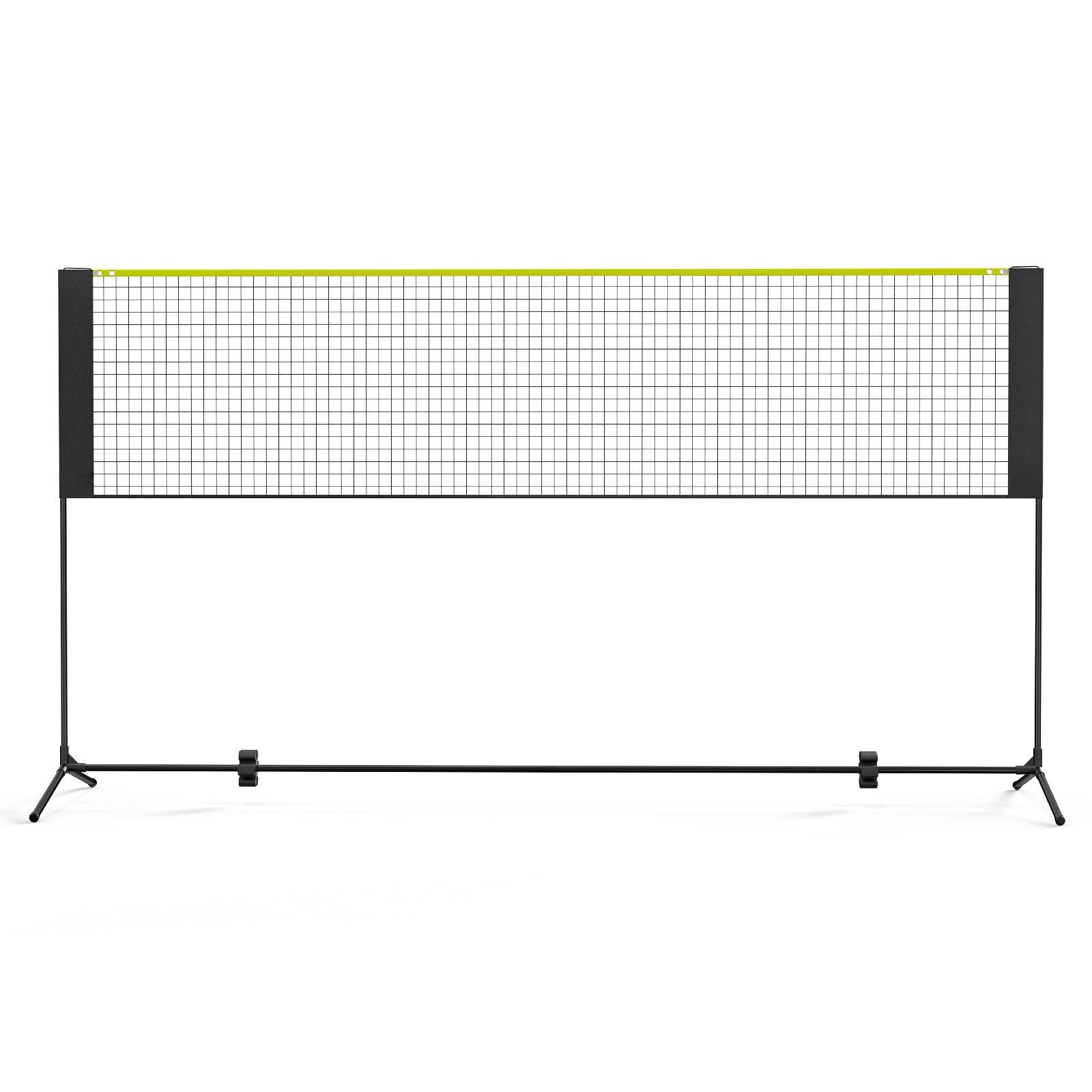Badminton Net, Height Adjustable Volleyball Net, 10ft Wide Foldable Pickleball Net, Portable Easy Setup Tennis Net Set with Poles, Stand and Carry Bag, for Kids Backyard Game Indoor Outdoor Use
