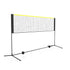 Badminton Net, Height Adjustable Volleyball Net, 10ft Wide Foldable Pickleball Net, Portable Easy Setup Tennis Net Set with Poles, Stand and Carry Bag, for Kids Backyard Game Indoor Outdoor Use