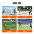 Badminton Net, Height Adjustable Volleyball Net, 10ft Wide Foldable Pickleball Net, Portable Easy Setup Tennis Net Set with Poles, Stand and Carry Bag, for Kids Backyard Game Indoor Outdoor Use
