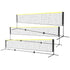 Badminton Net, Height Adjustable Volleyball Net, 17ft Wide Foldable Pickleball Net, Portable Easy Setup Tennis Net Set with Poles, Stand and Carry Bag, for Kids Backyard Game Indoor Outdoor Use