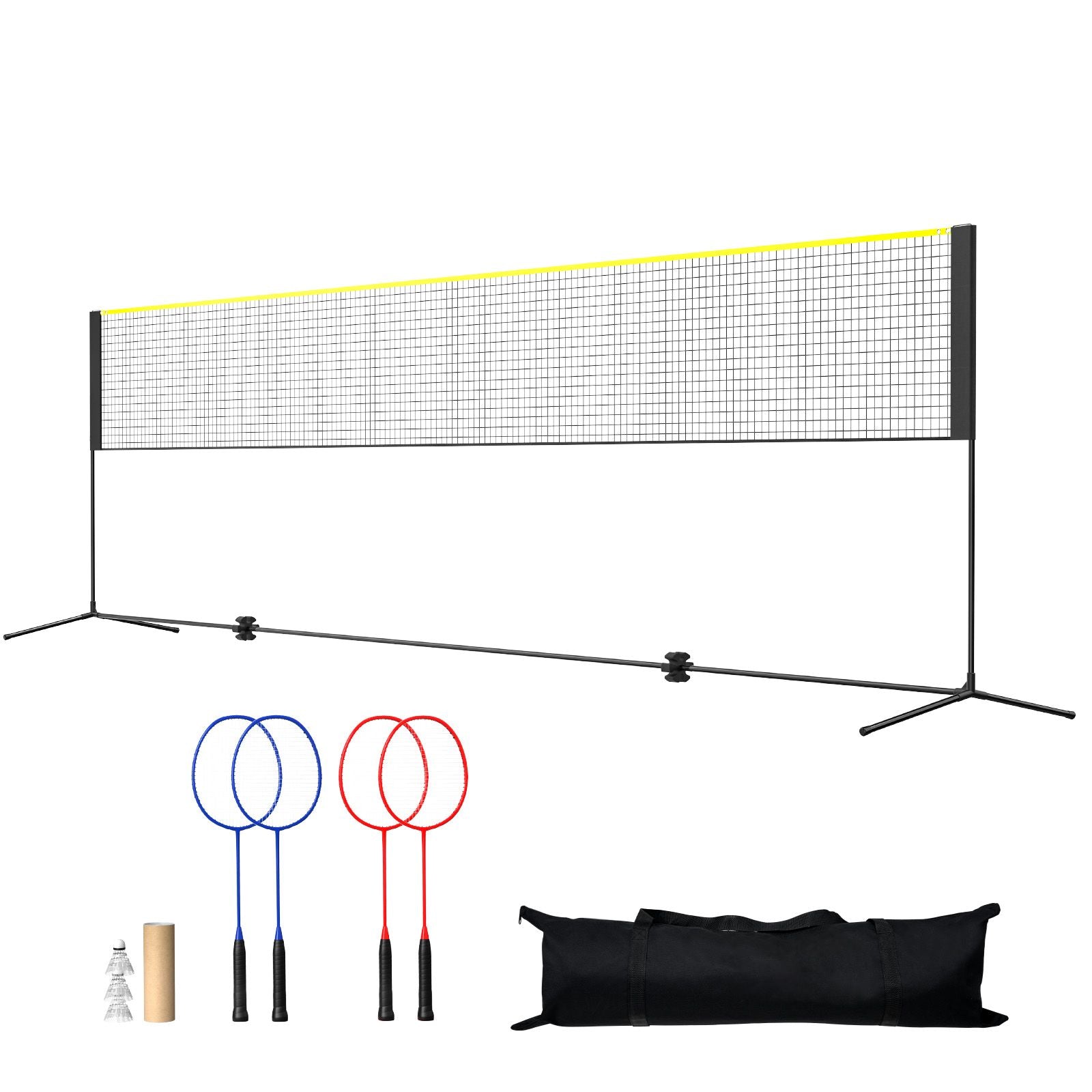 20ft Badminton Net Set Portable Outdoor Volleyball Pickleball Tennis Net