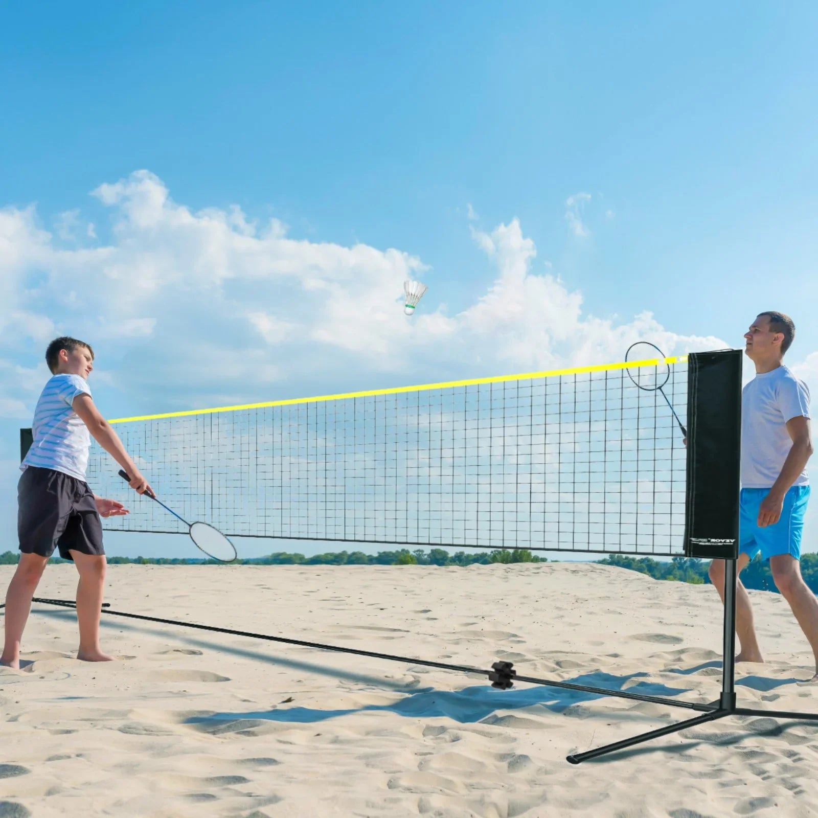 20ft Badminton Net Set Outdoor Portable Volleyball Pickleball Tennis Net