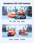 Diesel Air Heater, 8 kW DC12-24V, Fast Heating Diesel Parking Heater with Remote Control and Color Digital Display, 10L Fuel Tank, Low Noise, Voice Announcement, for RV, Truck, Boat and Trailer