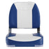 Boat Seat, 480 mm Low Back Boat Seat, Folding Boat Chair with Thickened Sponge Padding and Hinge, Fold-Down Boat Captain Chair for Fishing Boat, Sightseeing Boat, Speedboat, Canoe, 1-Piece