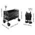Double Decker Wagon Collapsible, 400L Heavy Duty Folding Wagon Cart, Extended Long Garden Cart with All-Terrain Wheels, Support Up to 450lbs, Outdoor Utility Wagon for Camping, Sports, Shopping