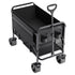 Double Decker Wagon Collapsible, 400L Heavy Duty Folding Wagon Cart, Extended Long Garden Cart with All-Terrain Wheels, Support Up to 450lbs, Outdoor Utility Wagon for Camping, Sports, Shopping