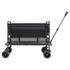 Double Decker Wagon Collapsible, 400L Heavy Duty Folding Wagon Cart, Extended Long Garden Cart with All-Terrain Wheels, Support Up to 450lbs, Outdoor Utility Wagon for Camping, Sports, Shopping