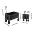 120L Folding Wagon Cart 225lb Heavy Duty Utility Cart All Terrain