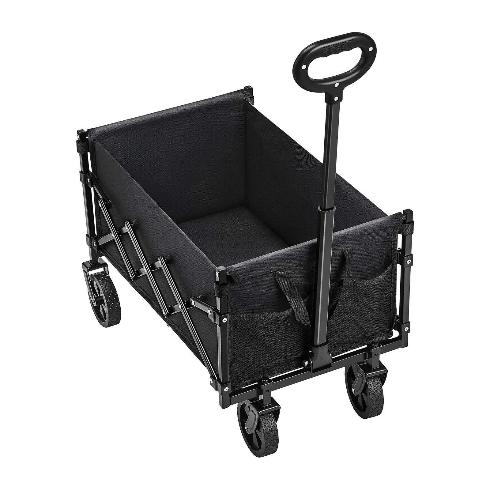 120L Folding Wagon Cart 225lb Heavy Duty Utility Cart All Terrain