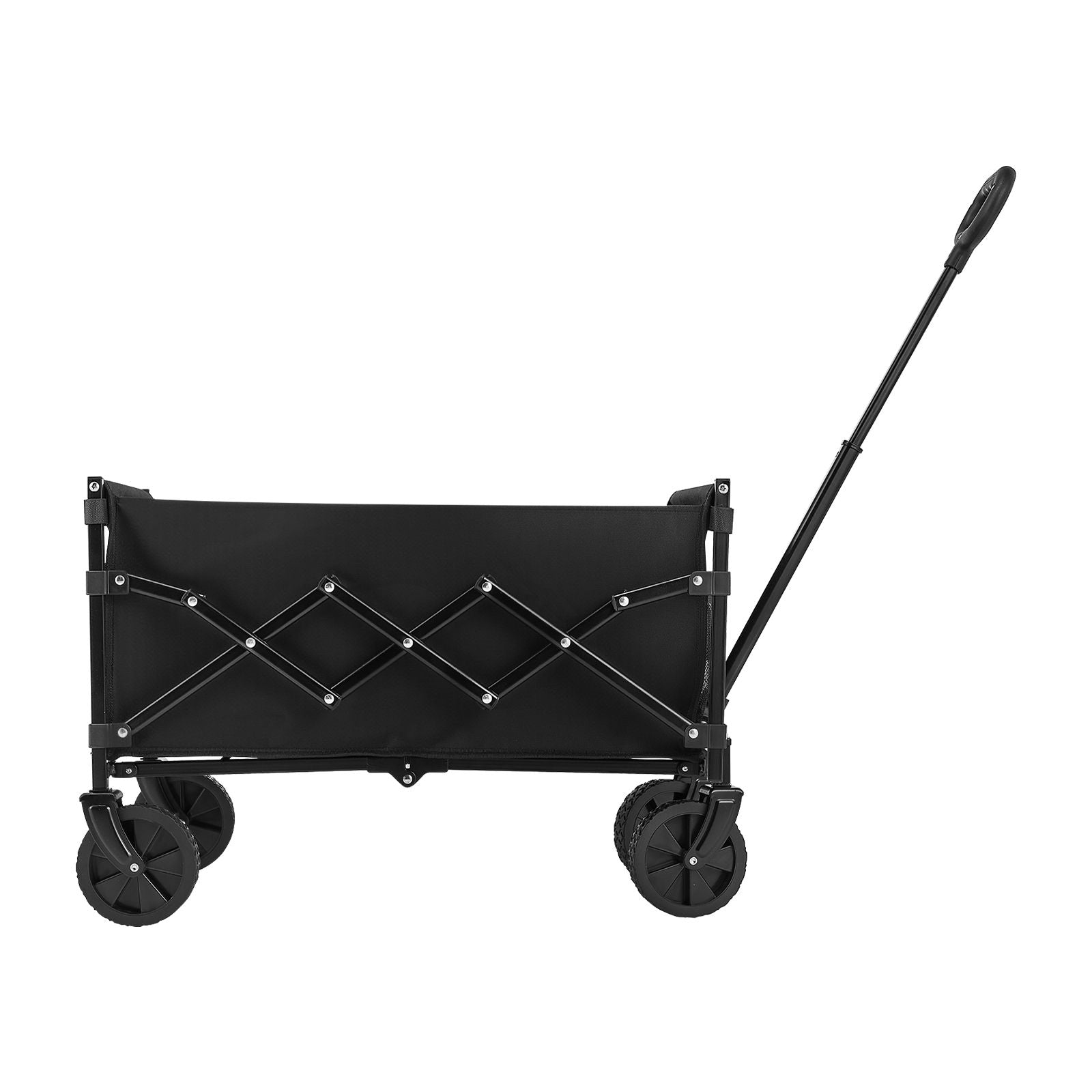 120L Folding Wagon Cart 225lb Heavy Duty Utility Cart All Terrain