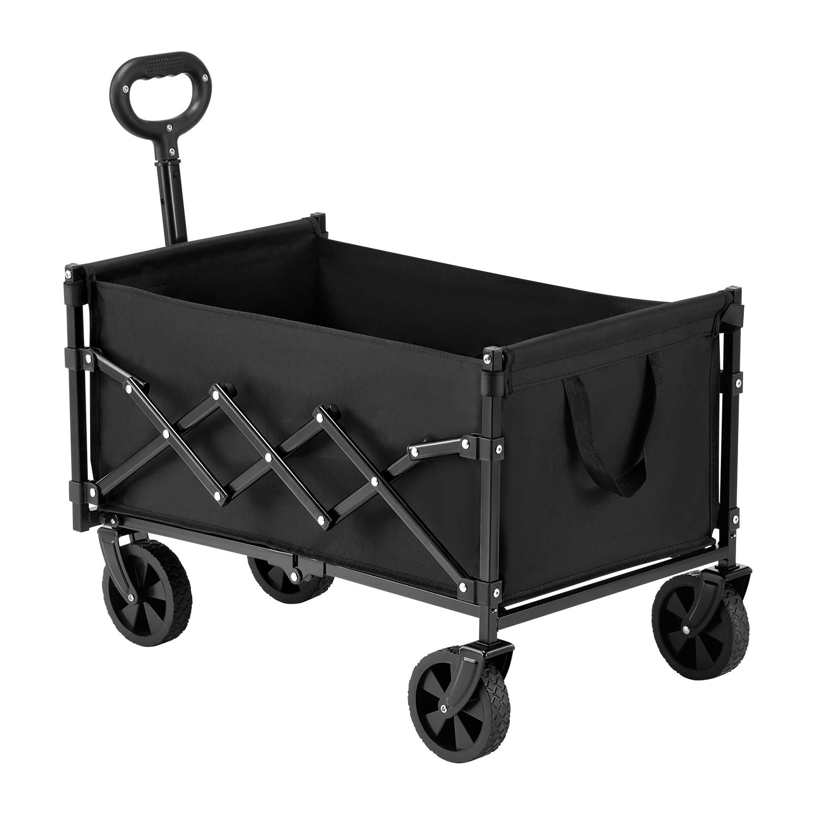 120L Folding Wagon Cart 225lb Heavy Duty Utility Cart All Terrain
