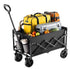 120L Folding Wagon Cart 225lb Heavy Duty Utility Cart All Terrain