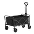Collapsible Folding Wagon, 2 cu.ft Grass Wagon Cart with All-Terrain 5in Wheels, Heavy Duty Folding Wagon Cart 220 lbs Weight Capacity with Drink Holders, Sports Wagon for Camping, Shopping, Gar