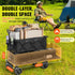 400L Foldable Double Decker Wagon Cart Heavy Duty All Terrain Wheels