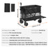 400L Foldable Double Decker Wagon Cart Heavy Duty All Terrain Wheels
