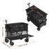 400L Foldable Double Decker Wagon Cart Heavy Duty All Terrain Wheels