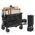 400L Foldable Double Decker Wagon Cart Heavy Duty All Terrain Wheels