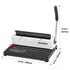 Coil Spiral Binding Machine, Manual Book Maker 34-Holes Binding 120 Sheets, Punch Binder with Adjustable Side Margin, for Letter Size, A4, A5