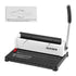 Coil Spiral Binding Machine, Manual Book Maker 34-Holes Binding 120 Sheets, Punch Binder with Adjustable Side Margin, for Letter Size, A4, A5