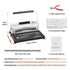 Electric Coil Binding Machine 46 Hole Spiral Binder 500 Sheets A4 A5