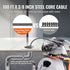Drain Cleaner Machine 100FT x 3/8 Inch, Auto Feed Sewer Snake Drain Auger on Wheels, Portable Drain Cleaning Machine with 8 Cutters & Air-activated Foot Switch for 2" to 4" Pipes